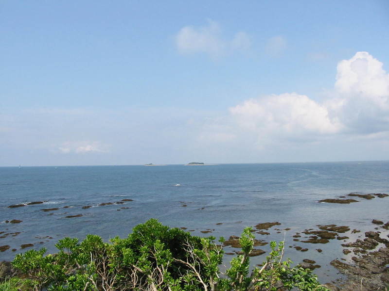 (写真)麦崎灯台から見える風景