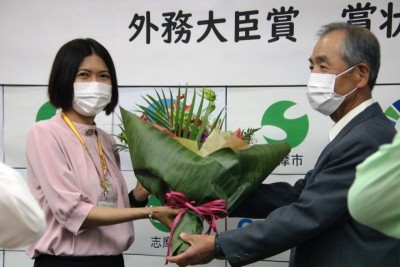 伝達式の様子