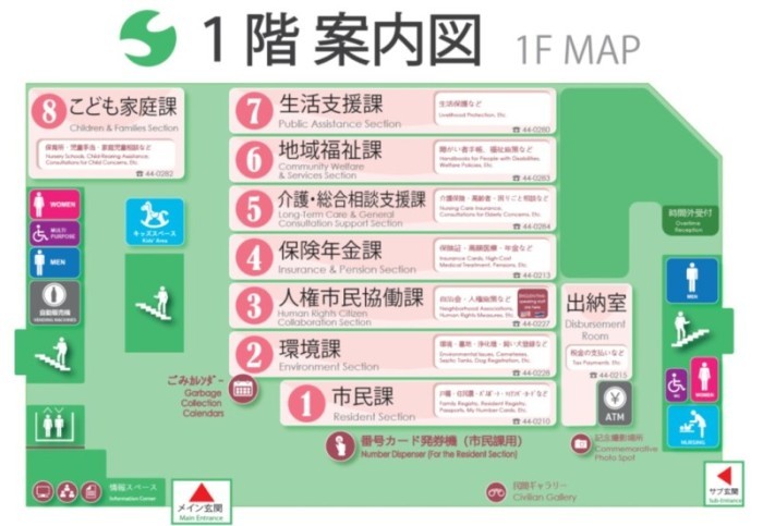 1st Floor Map