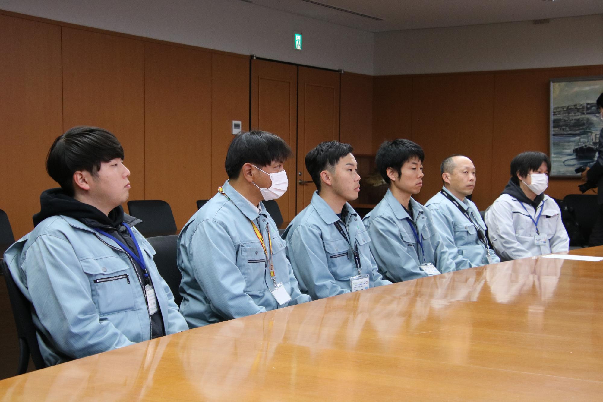 能登半島地震職員派遣本庁出発式