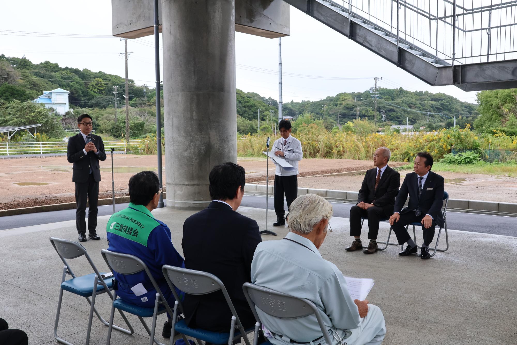 国府地区津波避難タワー完成式典挨拶